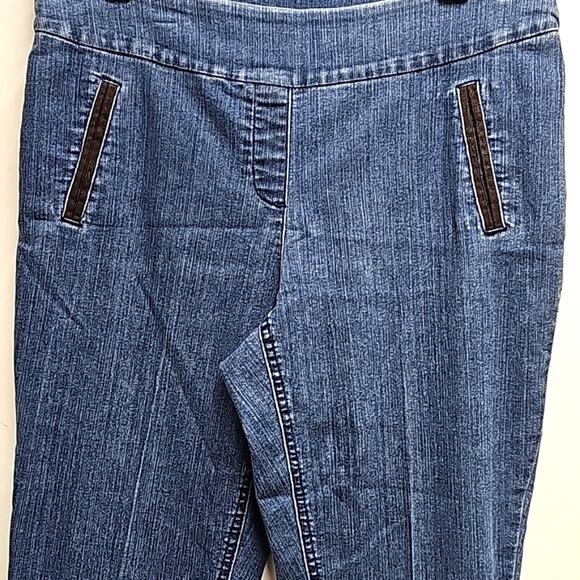 Westbound Womens Pull On Elastic Waist Straight Leg Comfort Pants Size 12 Short - Picture 3 of 7